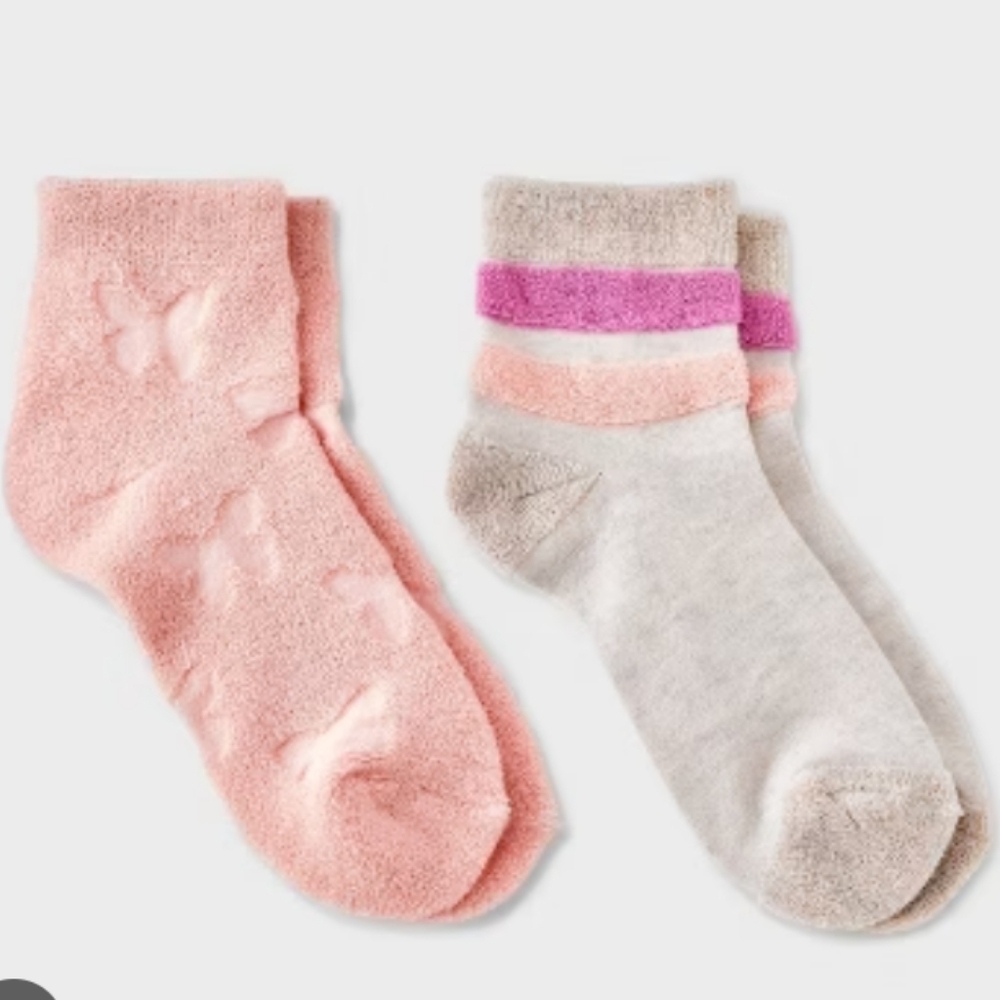NWT ArtClass French Terry Socks 2pk